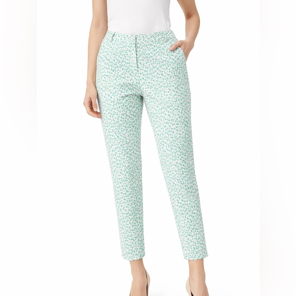 Michael Kors animal print skinny cropped woman’s pants Sz 8 P petite